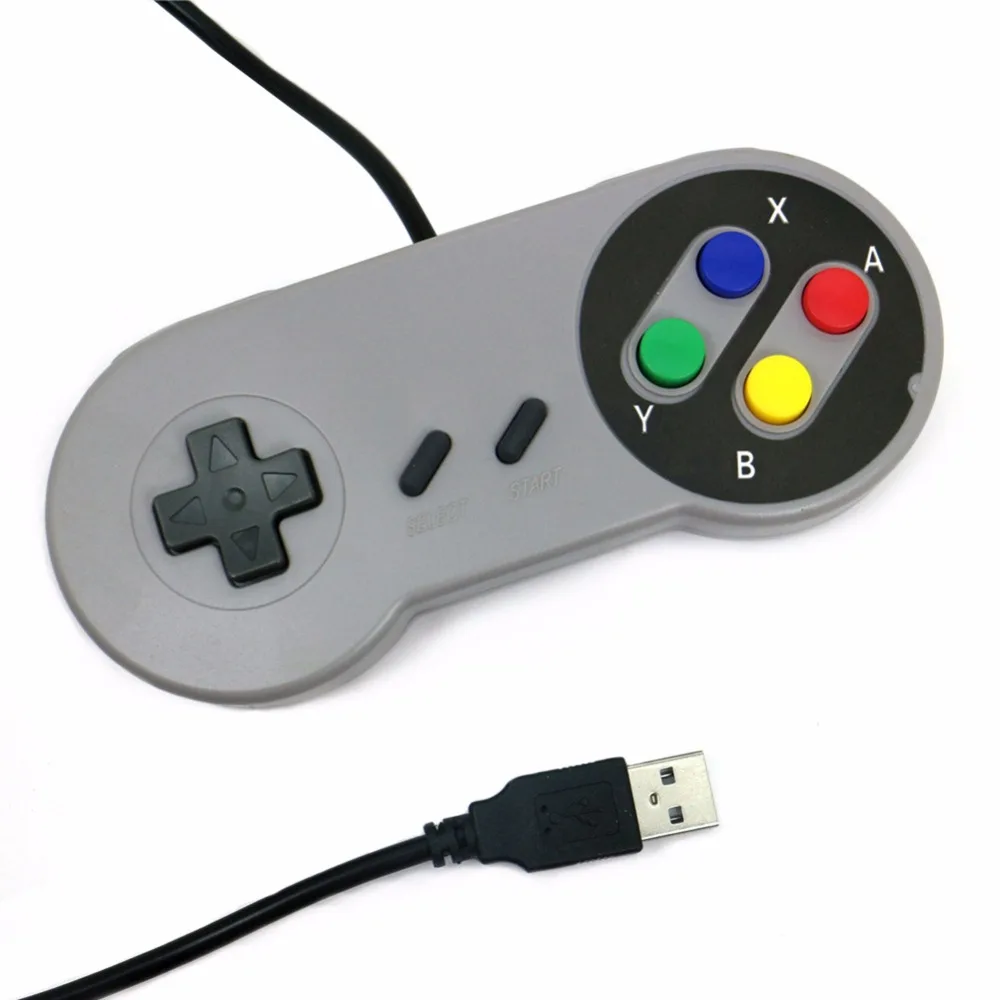 Ручка в стиле ретро геймпад проводной USB контроллер игровой джойстик для Nintendo SNES