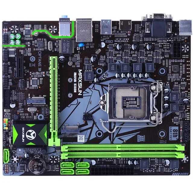 MAXSUN Challenger B360M игровой материнской платы LGA1151 VGA + DVI HDMI Поддержка двойной канал DDR4 5 *