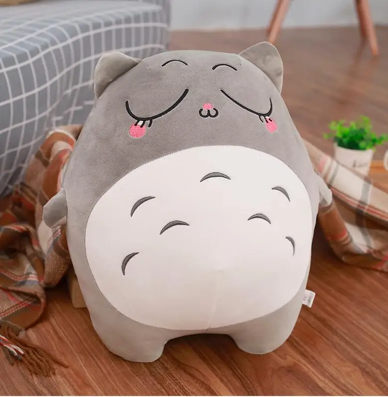 Гигантский Kawaii 40/50/70/85 см kawaii Детские Тоторо плюшевые игрушки для детей, подарки на день рождения праздник подарок куклы Мягкие подушки мягкие плюшевые игрушки - Цвет: Close your eyes