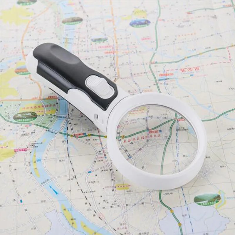 16X ручная Лупа светодиодный светодиодной подсветкой Штабелируемая оптическая