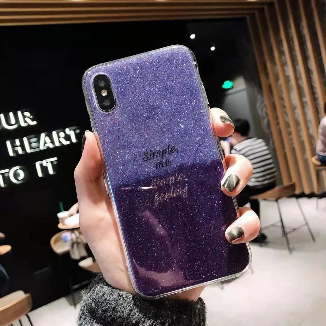 Для iPhone XS Max Розовая пантера Блестящий блестящий чехол для телефона для iPhone X XR 8 7 Plus 6S блестящая оболочка крышка Капа Coque