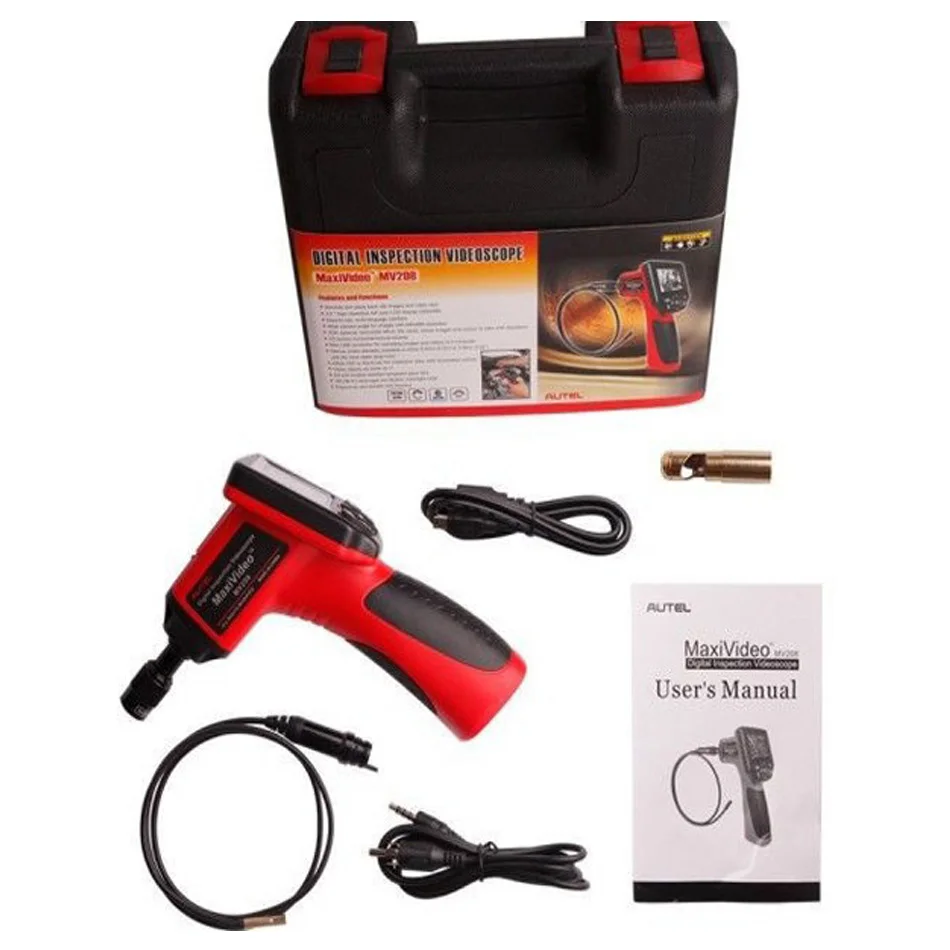 Autel Maxivideo MV208 цифровой видеоскоп 5 мм Инспекционная камера MV 208