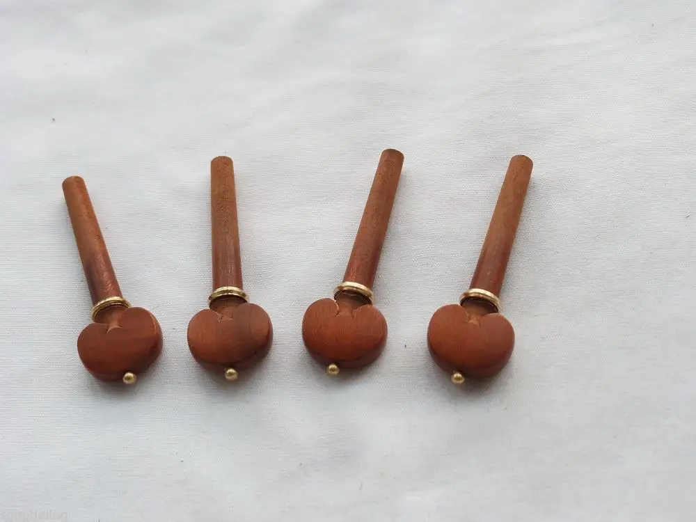 

12 шт 4/4 jujube колышки для скрипки инкрустация латунная точка