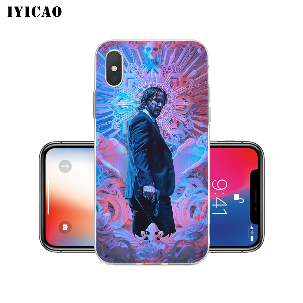 Мягкий силиконовый чехол IYICAO для iPhone X XR XS MAX 6 6s 7 8 Plus 5 5S SE TPU|Чехлы-накладки| |