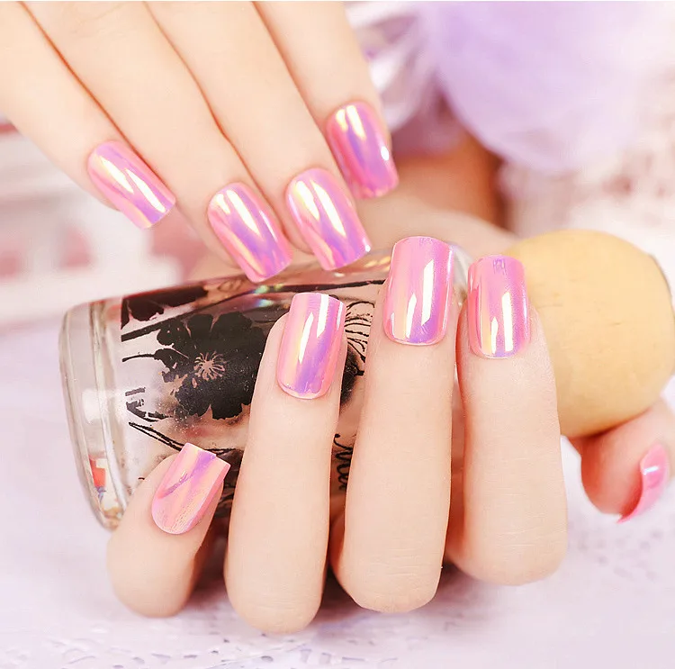 24 шт. накладные ногти с зеркальной акриловой поверхностью|false nails long|false nailsnails long |