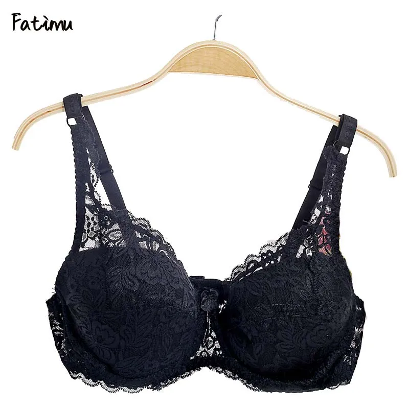 

Fatimu Hot Women Sexy Underwire Padded Up Embroidery Lace Bra 36-42D Brassiere Bra Sexy Women Push Up Bras for Women Lace Gather