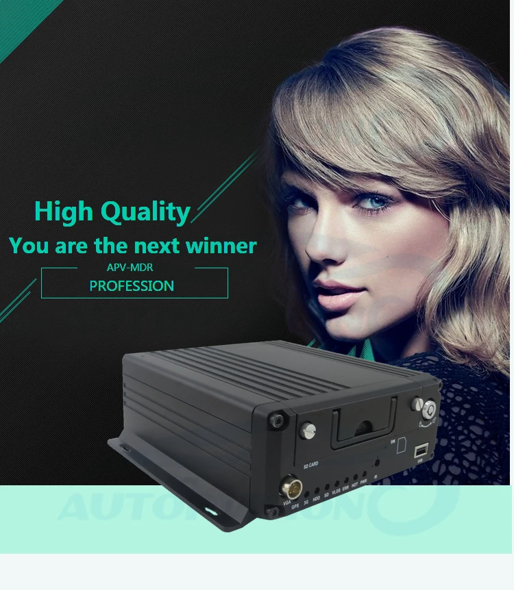 MDR9204 Super 4CH AHD NVR 720P/1080P камера высокой четкости вход HDD + SD карта памяти поддержка