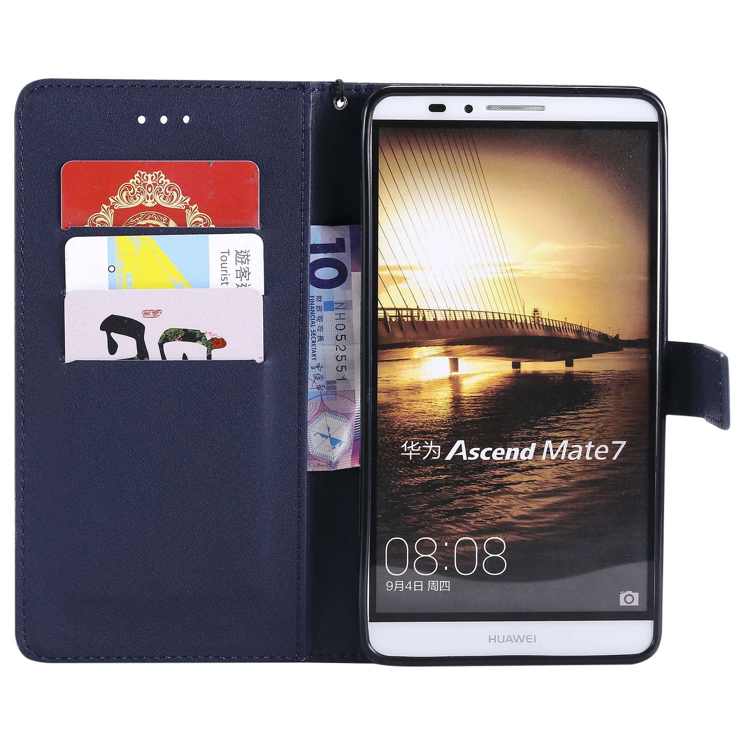 Флип-чехол для Huawei Ascend Mate 7 MT7-TL00 MT7-TL10 чехол телефона кожаный MT7 TL00 TL10 L09 Funda - купить
