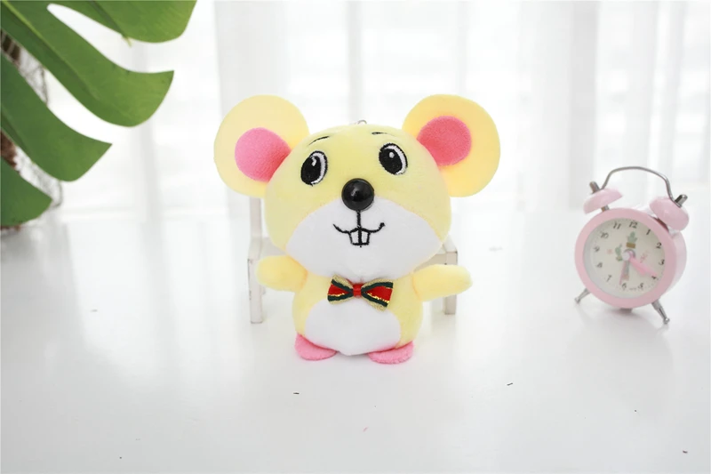 Детские мягкие игрушки животные мышь 12 см милый мини хомяк милая сумка в виде плюшевой игрушки брелок автомобильный держатель для ключей кукла-подвеска