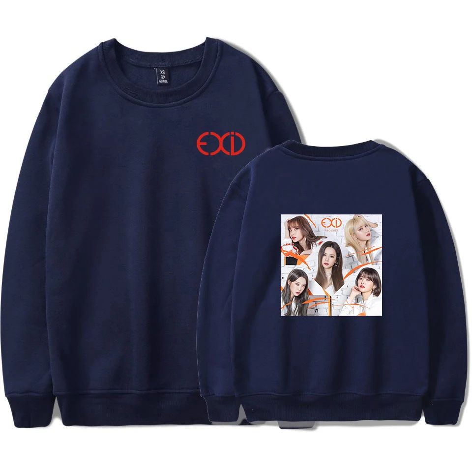 2019 Новый 2D принт KPOP EXID альбом полнолуние Свитера с круглым вырезом в стиле