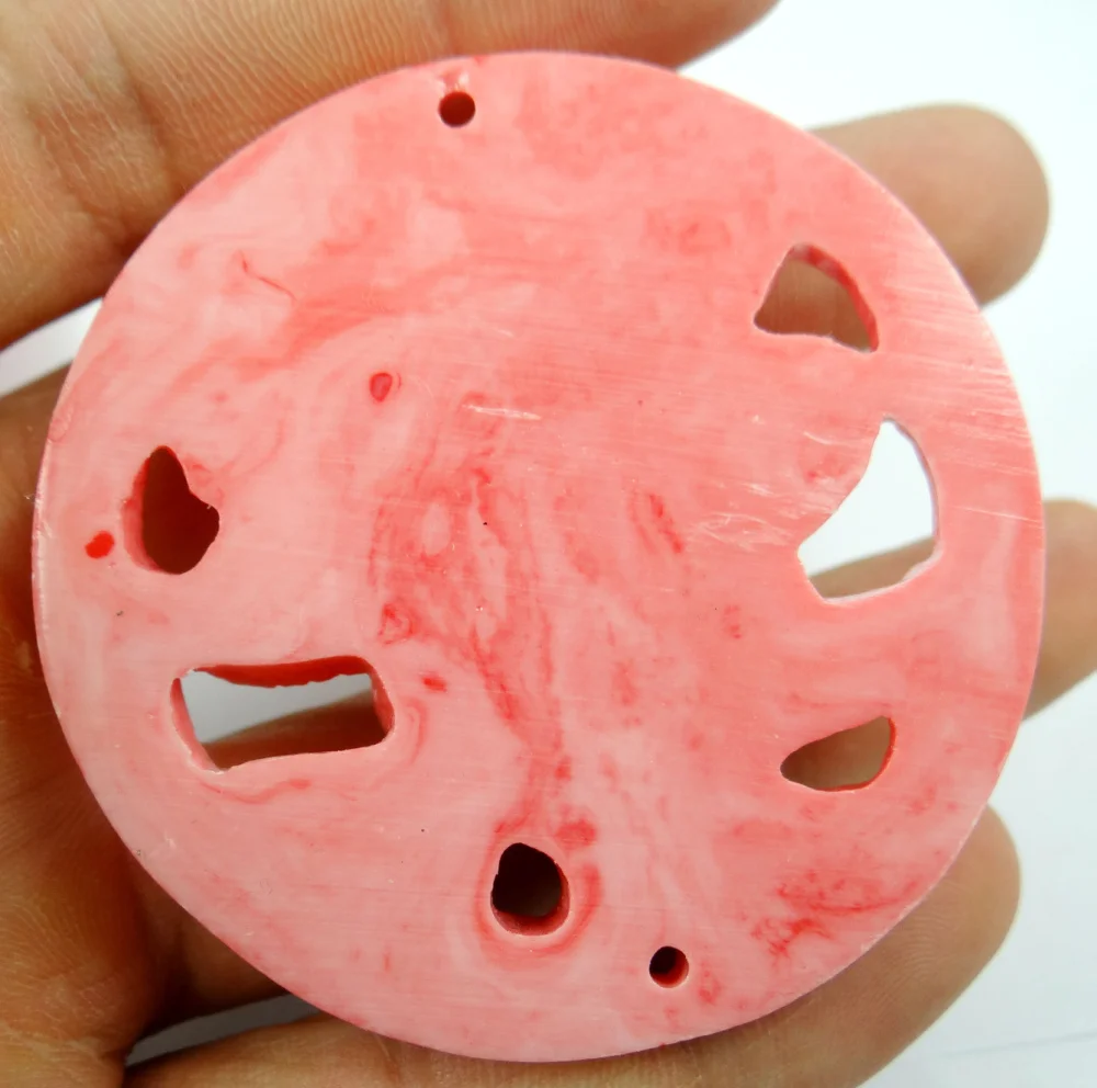 57*14MM Free shipping Chinese Organic Orange Cinnabar hand-carve of flower Pendant necklace jewellery making | Украшения и