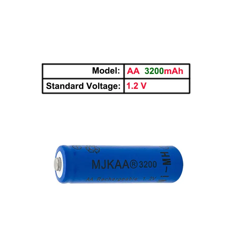 Cncool Ni MH 3200 мАч AA Батареи 8 шт. 1.2 В Перезаряжаемые Батарея для дистанционного