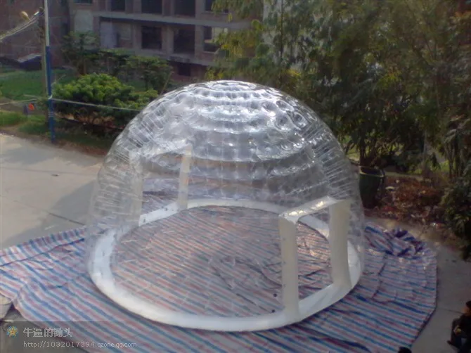 Коммерческая реклама один раз надувной купол пузырь дерево палатка двойной слой