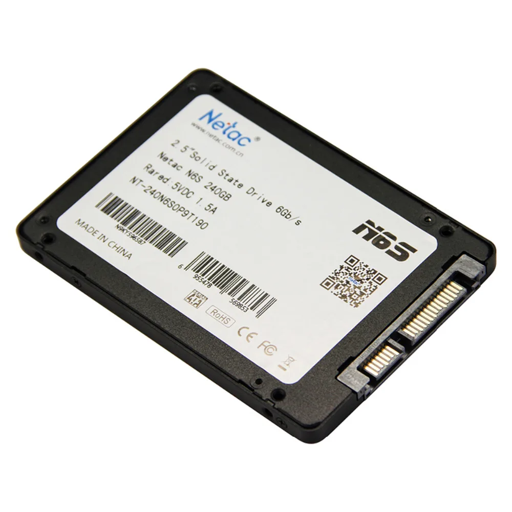 Netac Оригинальный N6S SATAIII SSD 240 ГБ 2.5 дюймов Внутренняя Solid State Drive Disk MLC Флэш-Памяти