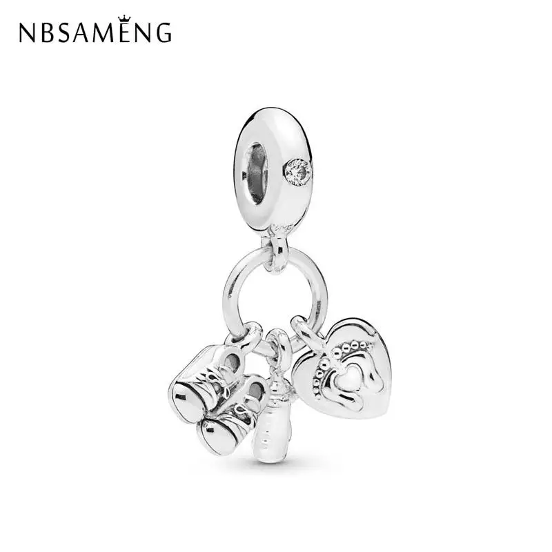 100% 925 Sterling Silver Charm Bead My Little Baby Pendant Enamel Dangle Charms Fit Pandora Bracelets Women Diy Jewelry | Украшения и
