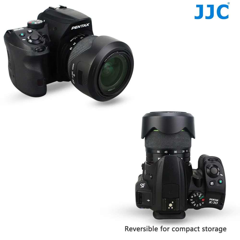 Бленда объектива JJC 52 мм для Камеры Pentax smc DA 18-55 F3.5-5.6 объектив AL WR заменяет PH-RBC |
