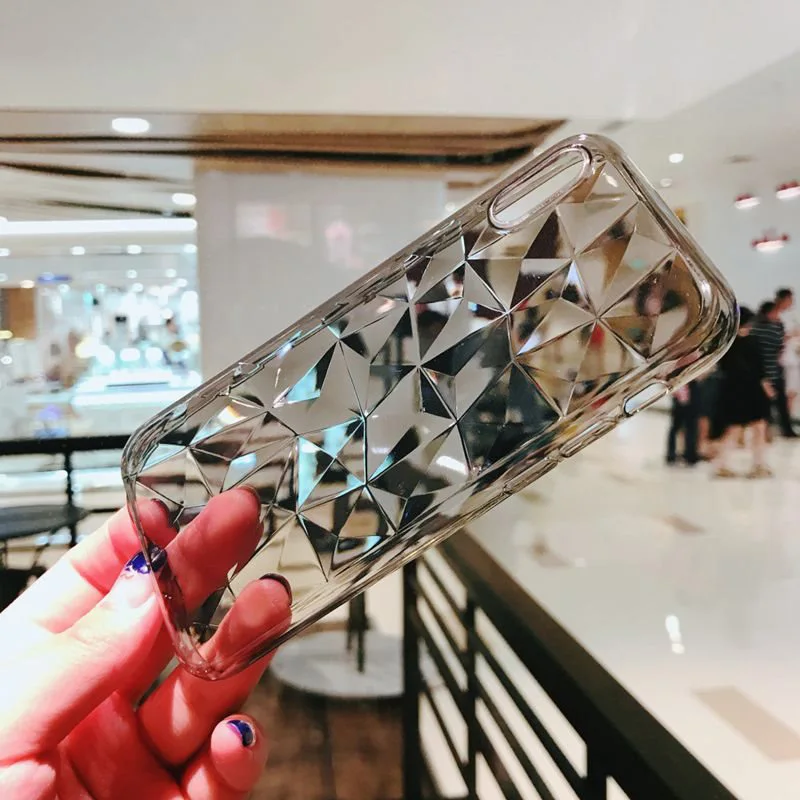 Gray Силиконовый чехол с 3D бриллиантами для Xiaomi mi 9T Pro mi 9T CC9 CC 9e 8 9 SE 9 Lite tpu чехол на красный mi K20 Pro 7A Note 7 6 8 Pro Чехол - Цвет: Gray
