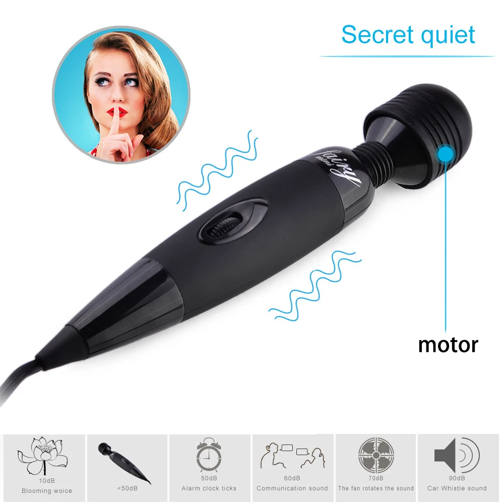 ЕС PLUG Вибраторы AV клитор стимуляция многоскоростная палочка массажер для тела