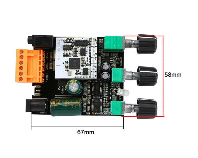 GHXAMP 30 Вт* 2+ 60 Вт TPA3110 2,1 усилитель звука bluetooth плата TPA3118 Класс D AUX BTL стерео усилитель мультимедийный динамик DIY 1 шт