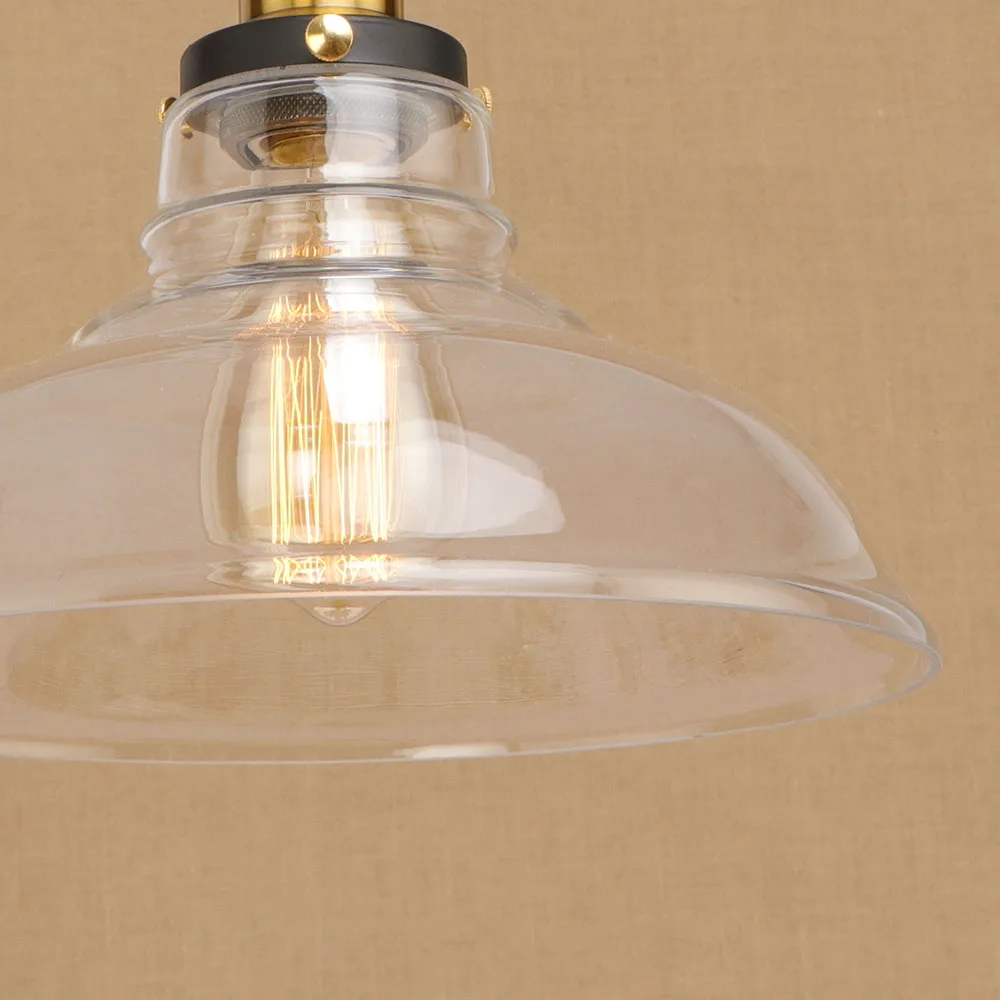 Винтажные стеклянные подвесные лампы в стиле лофт современные светодиодные