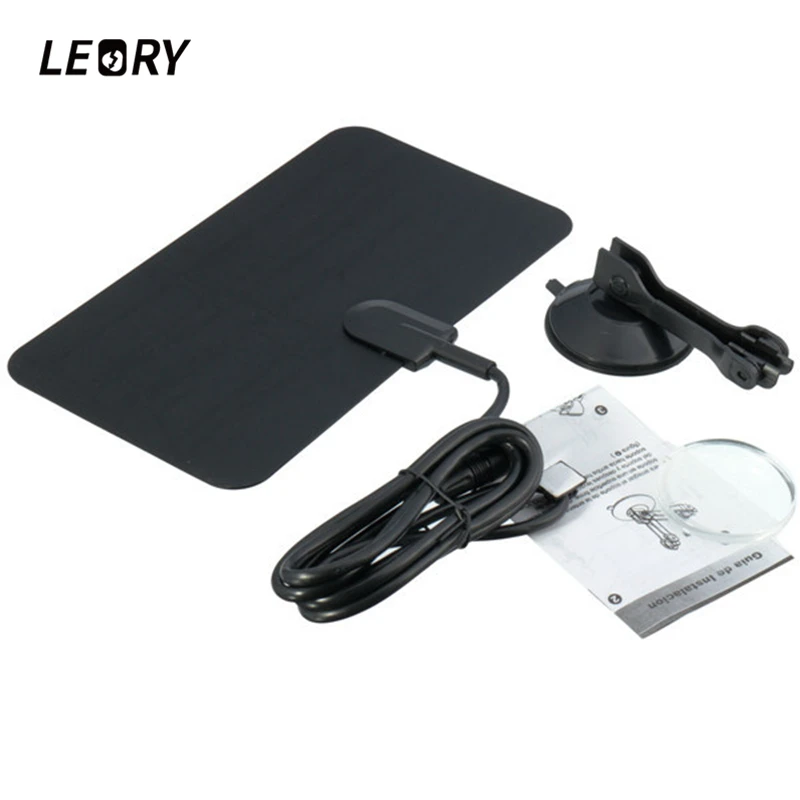 Leory цифровой Крытый Телевизионные антенны ресивер HD ТВ D коробка Ready УКВ плоским