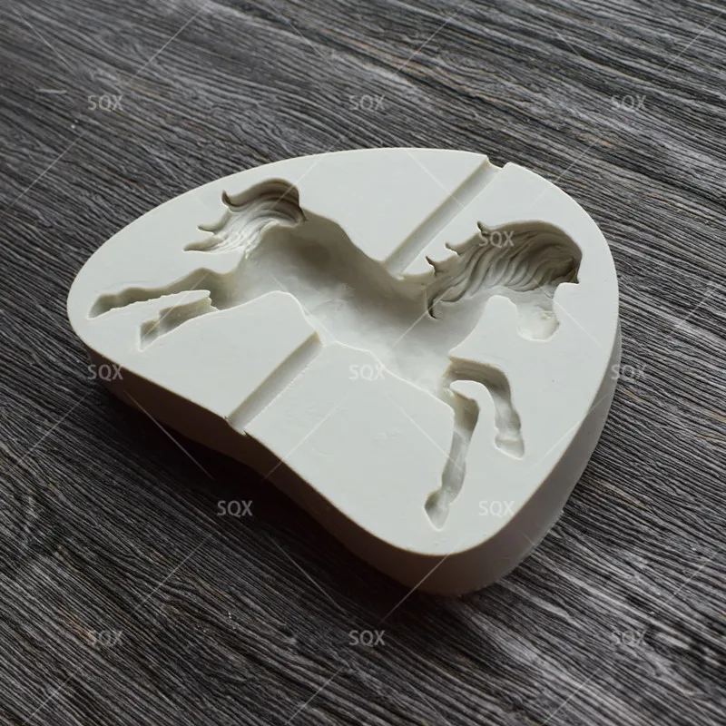 Силиконовая форма в форме карусели для помадки инструменты украшения тортов