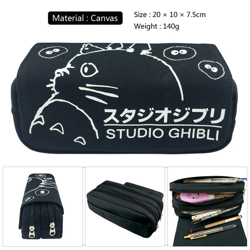 Холщовый чехол-кошелек Totoro для мальчиков и девочек чехол карандашей с рисунком