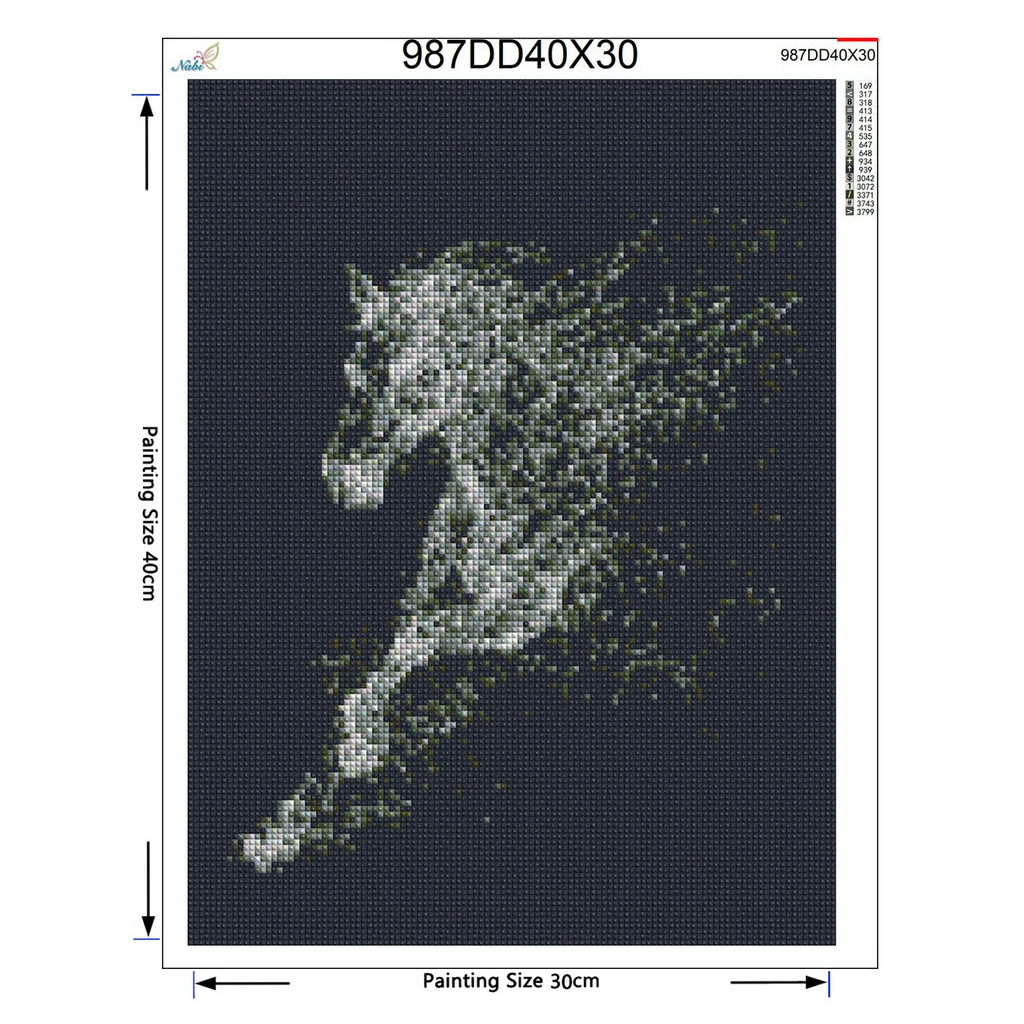 Diamond Painting Horse Embroidery Sale Full Round Resin Drill Rhinestone Home Decor | Дом и сад