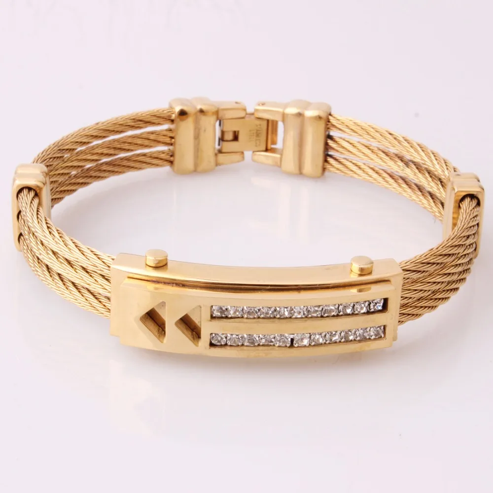 Браслет манжета из нержавеющей стали 3 ряда|Браслеты-манжеты| |