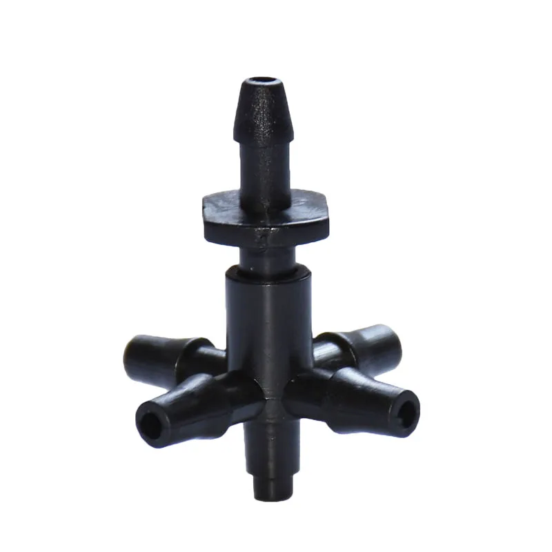 

wxrwxy Drip irrigation 4 way cross Connector dripper 5 way cross Water diverter drip arrow adapter 3/8 barbed connector 50 pcs