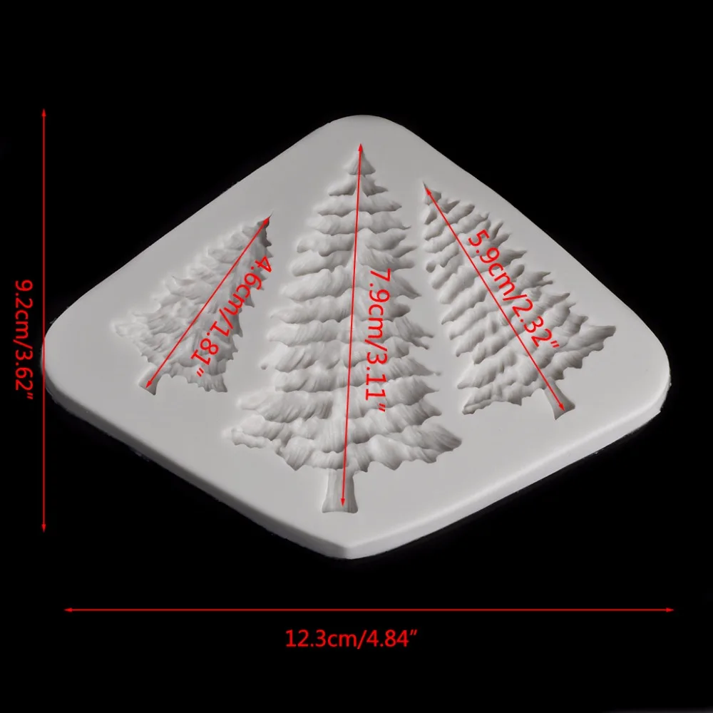 JAVRICK New Trees Shapes Silicone Molds Making Tools For Decoration Baking Cake Bread Jelly Chocolate #2S91059# | Украшения и