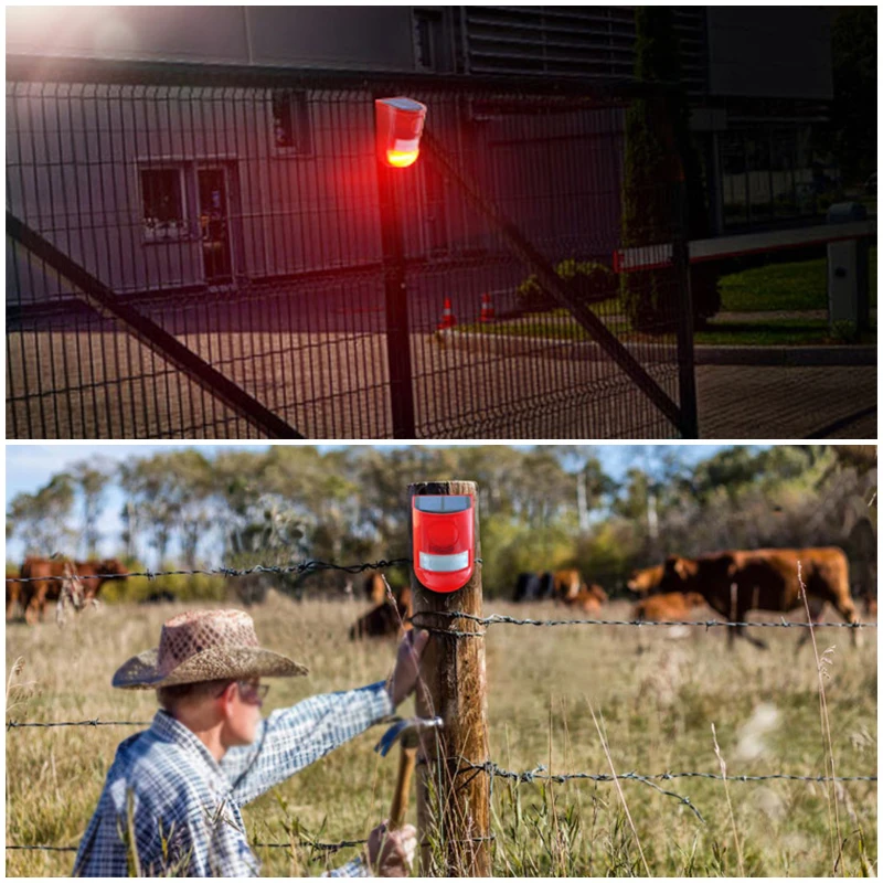 Уличный отпугиватель животных на солнечных батареях ультразвуковой приводной