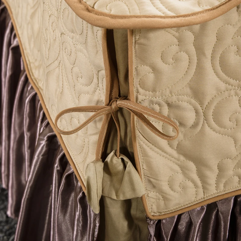 Роскошный жаккардовый хлопковый Золотой набор пододеяльников для королевского