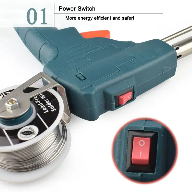 Eu Plug 220V 60W Hand-Held Internal Heating Soldering Iron Automatically Send Tin With Power Switch Welding Repair Tool | Инструменты