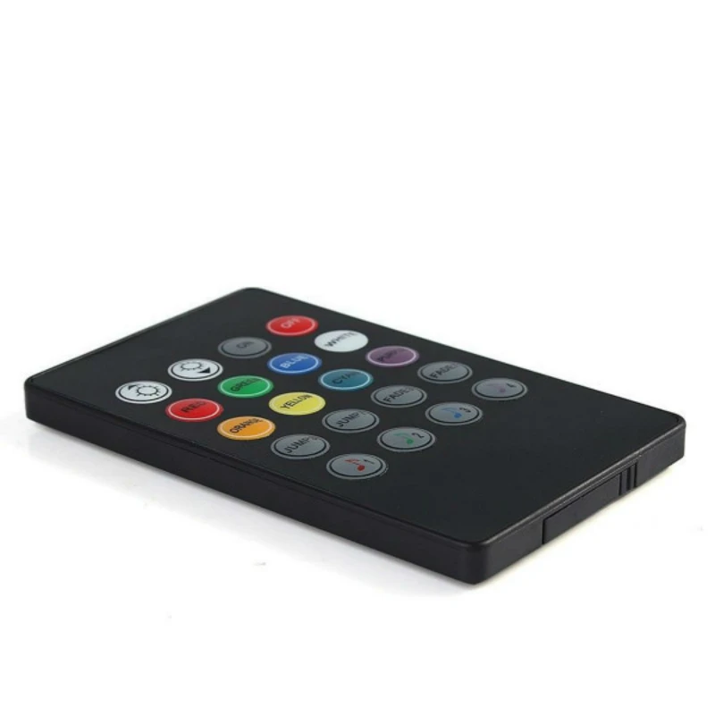 Новый 20 клавишный 12-24 в 72 Вт 38 кГц музыкальный IRController черный звуковой датчик пульт