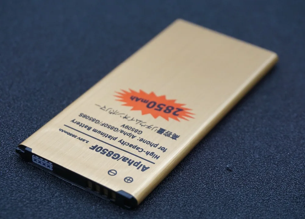LehonS 1x2850 мАч Золотой Сменный аккумулятор для Samsung galaxy Alpha G8509 G850 G8508 G850F G850A G850V EB