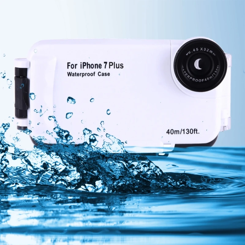 For iPhone 8 Plus Case Water Proof Underwater 40m Waterproof Diving Housing PC + ABS Protective 6s 7 Coque | Мобильные телефоны и