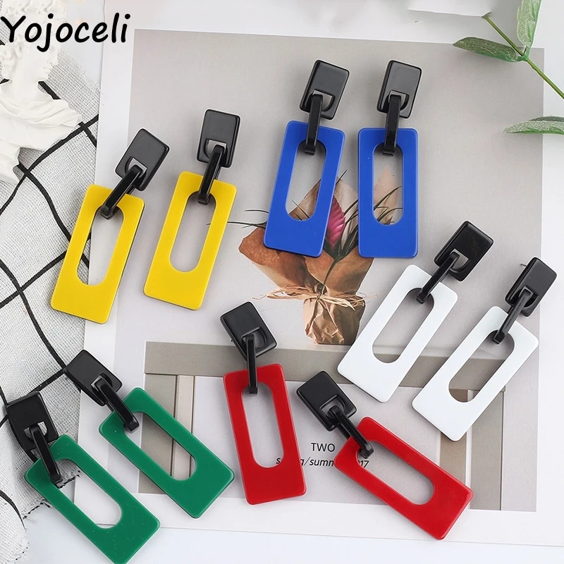 Элегантные крутые женские серьги Yojoceli для вечерние модные геометрические ручной