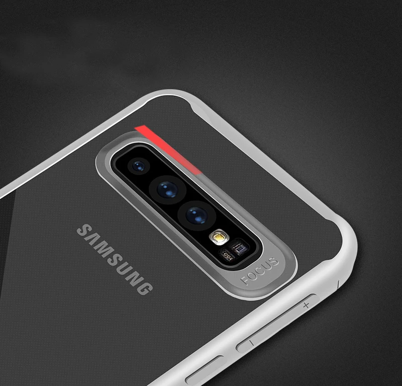 Прозрачный чехол для Samsung Galaxy S10 Plus S10e A70 A50 A40 A2 Core S8 S9 Ударопрочный Мягкий