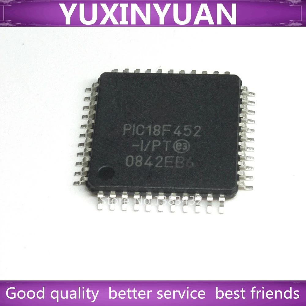 

1-10 шт./лот PIC18F452-I/PT PIC18F452-I PIC18F452 18F452 QFP44