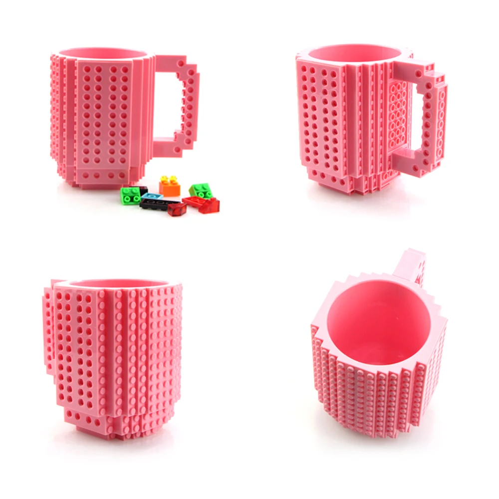 Кружка со встроенными кирпичными элементами 1 комплект кофейные кружки с пазлами