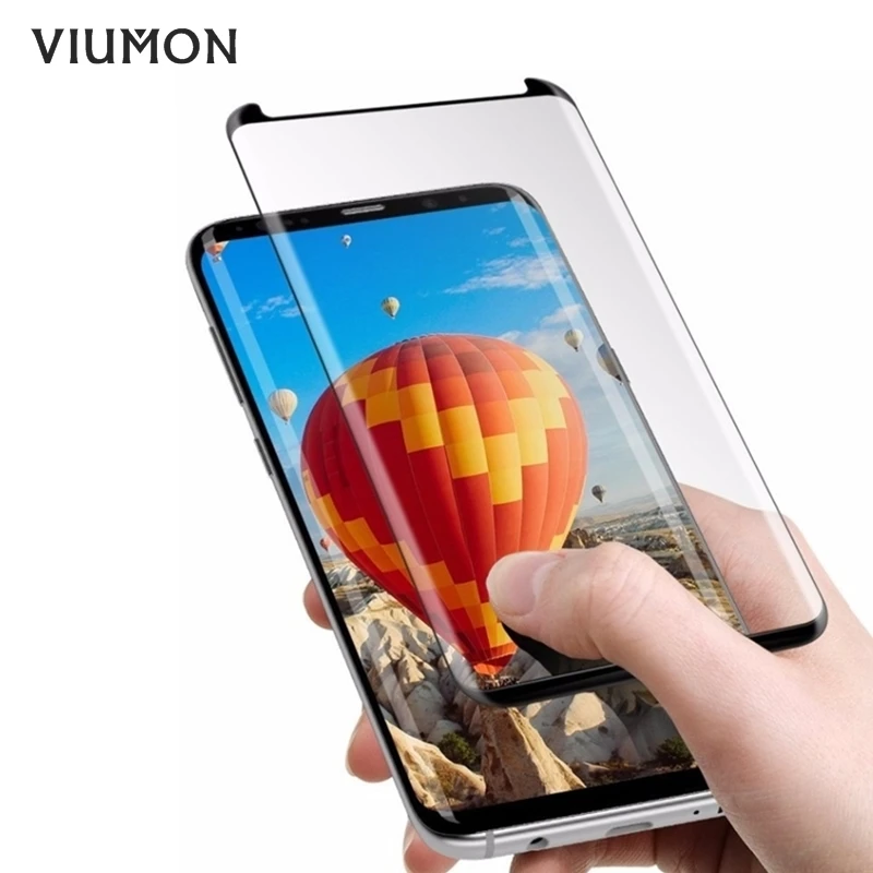 Чехол дружественный 3D изогнутое закаленное стекло для Samsung Galaxy S9 Защитная пленка