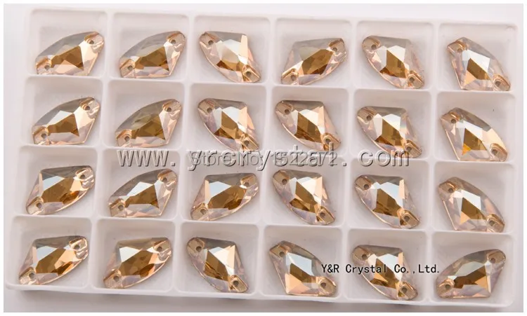 Free shipping galactic gsha Color 16*27mm 45pcs best quality crystals rhinestones design sew on flat back stone | Дом и сад