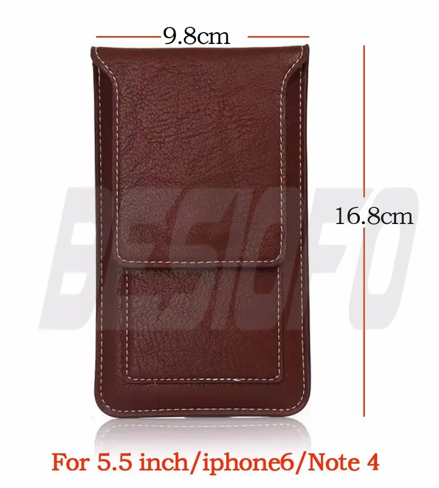 5.5inch Brown Сумка из искусственной кожи, чехол для скалолазания на открытом воздухе, чехол на липучке, Магнитный чехол для телефона, чехол для iPhone 4, 5, 5S, 6, S, 7, 8 Plus, iPhone X - Цвет: 5.5inch Brown