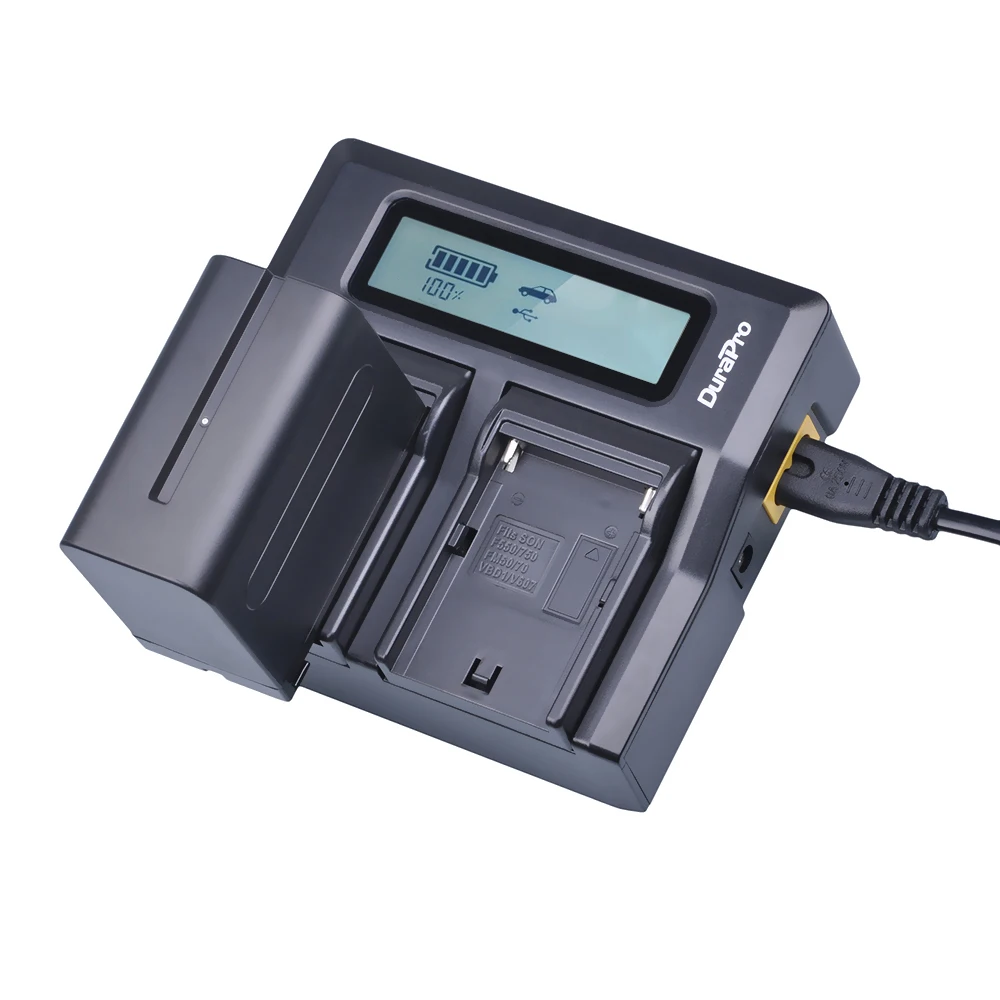 3 шт. NP-F970 NP-F960 NP F970 F960 7 2 V 7200mAh батарея + LCD двойное быстрое зарядное устройство для