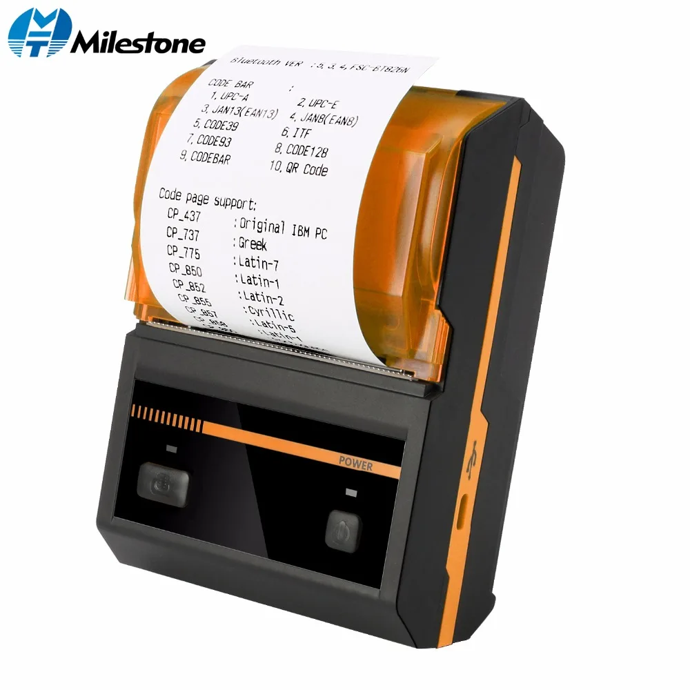 Веха Bluetooth принтер Android IOS термальный POS чековый билет пос Портативный USB