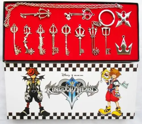 Коллекция 12 шт. Набор подвесок и ожерелий Kingdom Hearts Keyblade|box box|box setbox keychain |