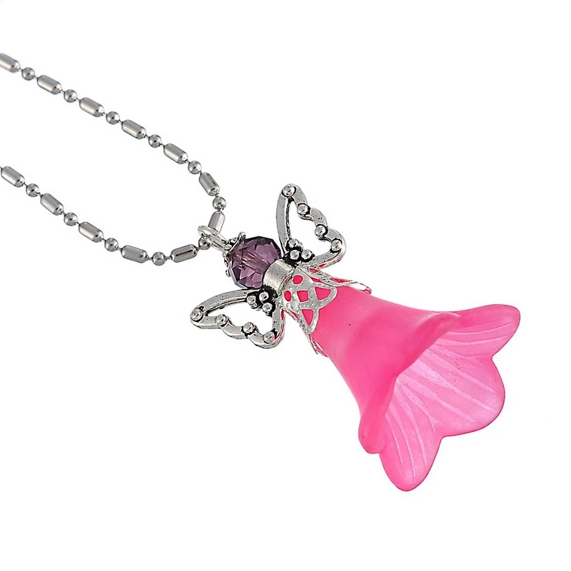 LASPERAL стеклянный акриловый кулон для ювелирных изделий девушка милая подвеска