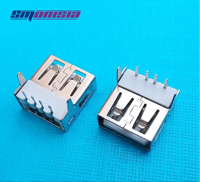 100 шт. AF деформация стоп 90 градусов плоский интерфейс USB гнездовой разъем |