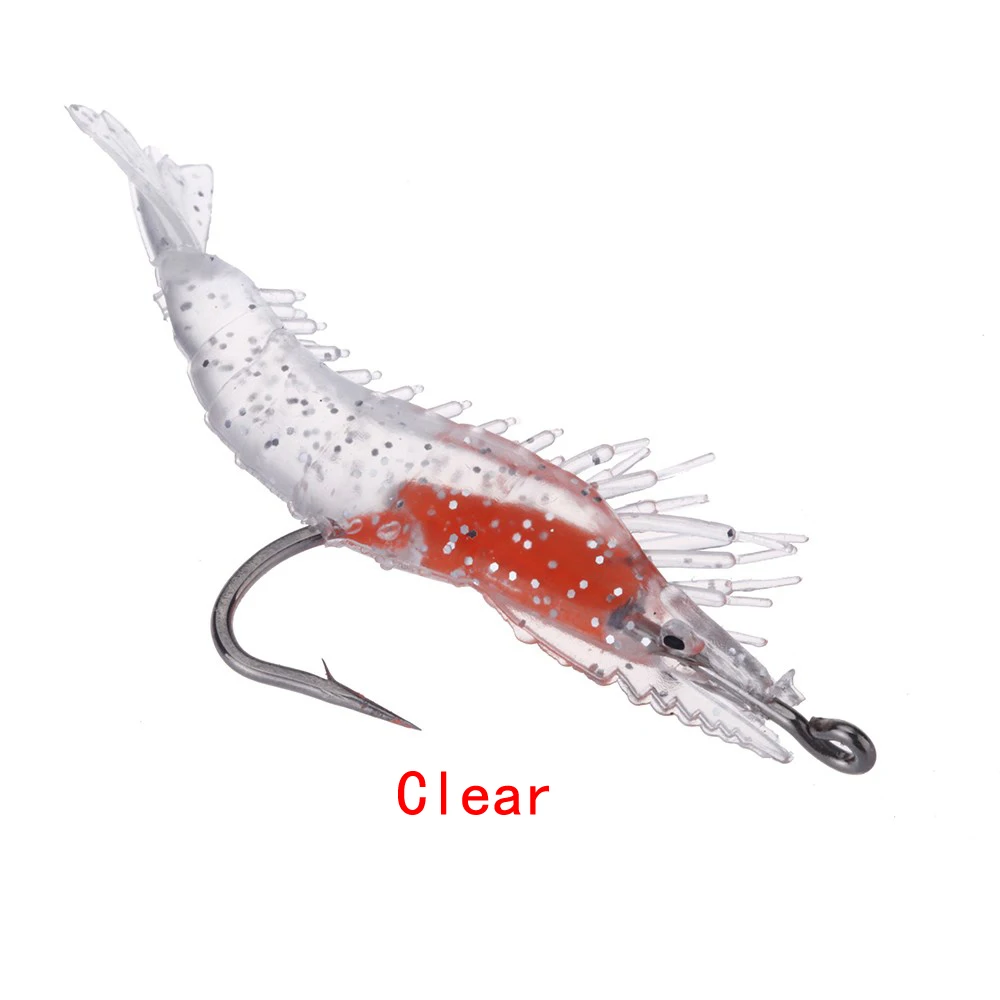 5 шт./лот рыболовные приманки Искусственные Креветки мягкая рыболовная приманка